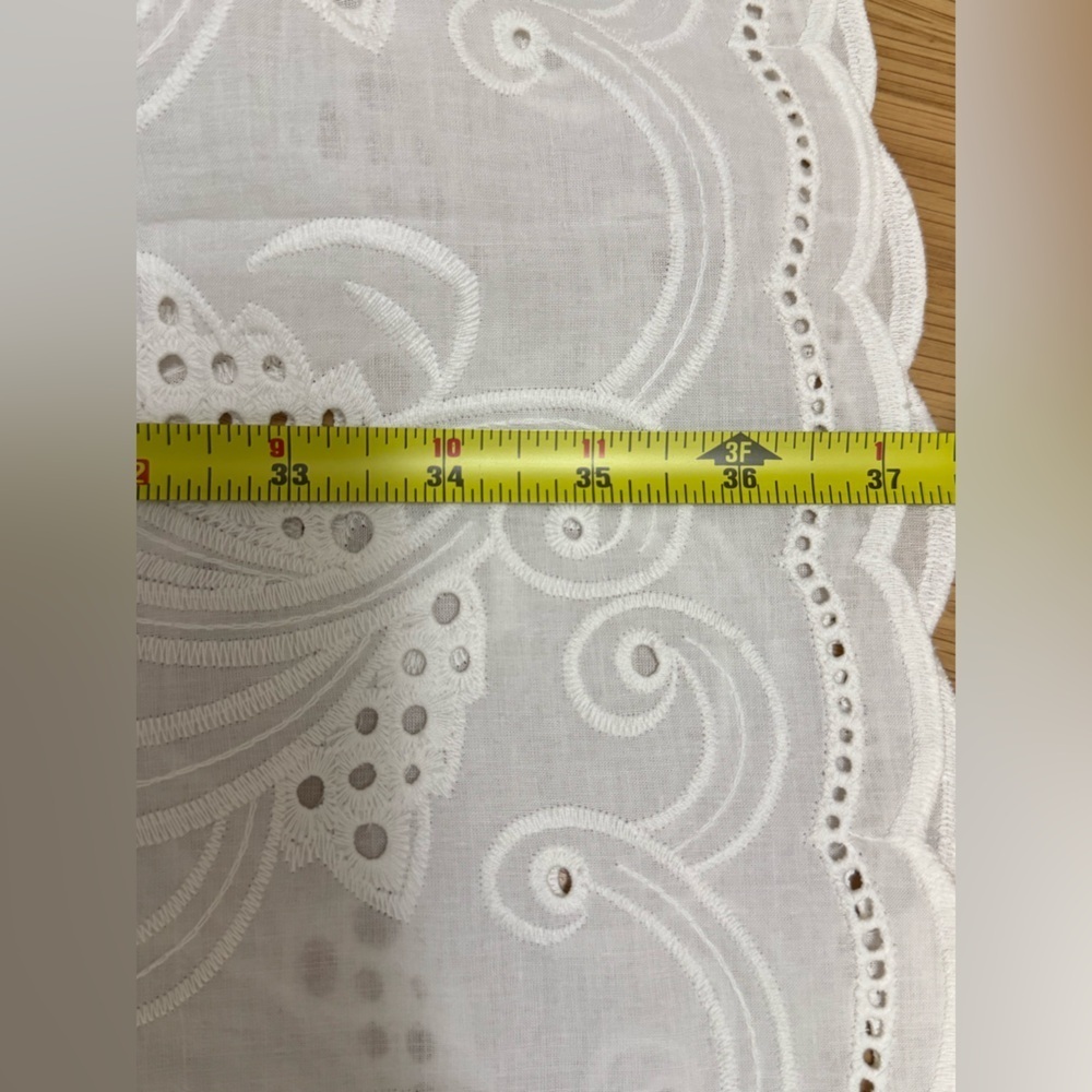 Cabi White Eyelet Embroidered Cotton Cover-Up Dress Size XL #5615 - Picture 12 of 13